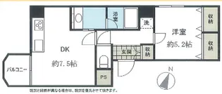メゾン・ド・ヴィレ赤坂【2階】の間取り