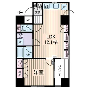 アムス馬喰町【6階】の間取り