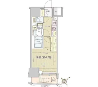 レビスタ白金高輪【10階】の間取り