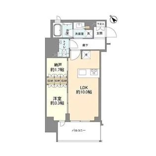 ルジェンテ武蔵小山アベニュー【7階】の間取り