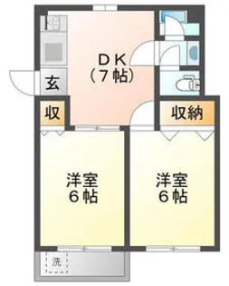 アパートメント麻布13 【5階】の間取り