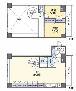 エルフレア駒沢の間取り