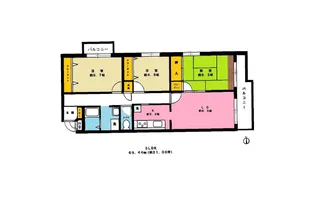 ハイホーム南大井【2階】の間取り