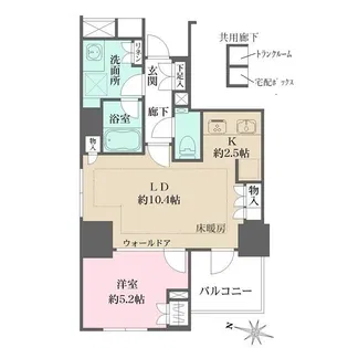 ザ・パークハウス麹町テラス【1階】の間取り