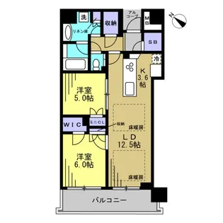 パークホームズ豊洲ザレジデンス【17階】の間取り