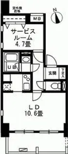 GRASSE【10階】の間取り