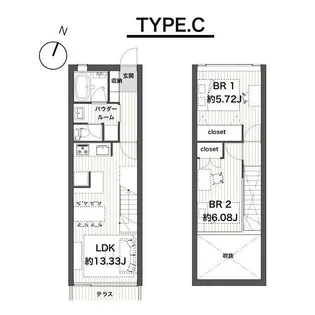 リージア代田テラス【1階】の間取り