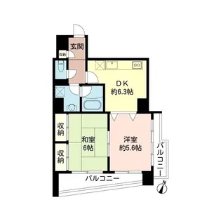 マートルコート武蔵小山【4階】の間取り