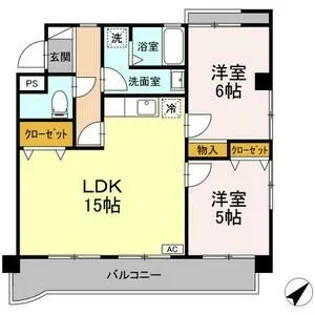 エステート富貴ノ台【1階】の間取り