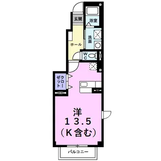 ブレイヴ シンメイ【1階】の間取り