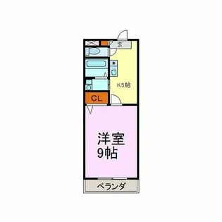 瀬々ら木ハイツ【1階】の間取り