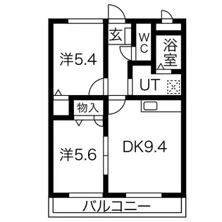 ボヌール東水代【2階】の間取り