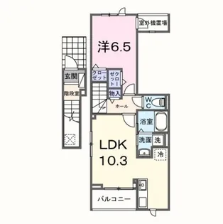 サニーコート伏見【2階】の間取り