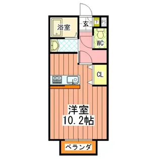 ボヌールN【1階】の間取り