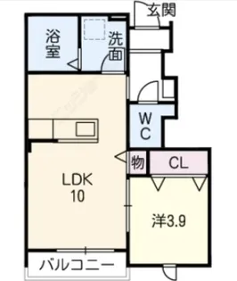 チッタ新舞子【1階】の間取り