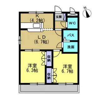 スクエア ファミリー【1階】の間取り