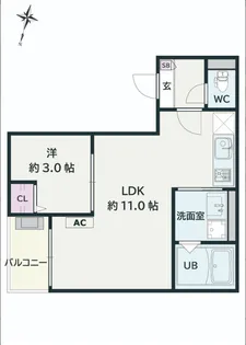 Jack hommachiⅣ【3階】の間取り