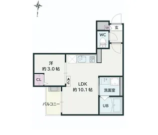 Jack shinkaiⅣ【2階】の間取り