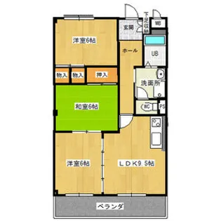 グリーンパーク新舞子【2階】の間取り