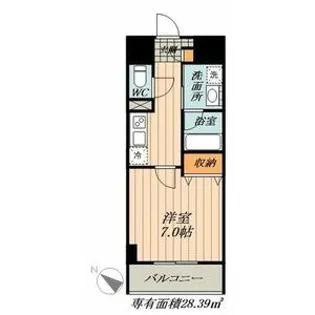 メイプル高横須賀【4階】の間取り