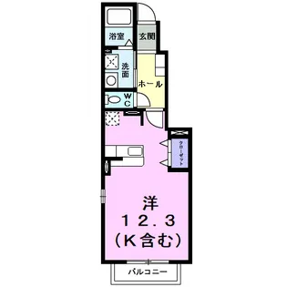コルソプレッソ【1階】の間取り
