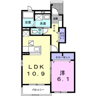 プラシードⅡ【1階】の間取り