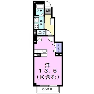 ヴェルジュMⅡ【1階】の間取り
