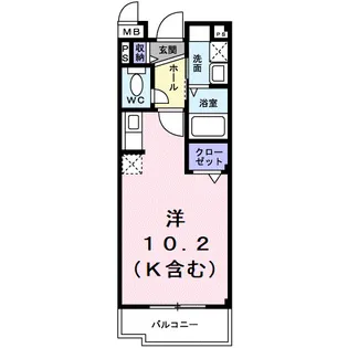 セントレ青山【3階】の間取り
