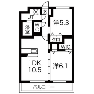 エスティヒルズ【2階】の間取り