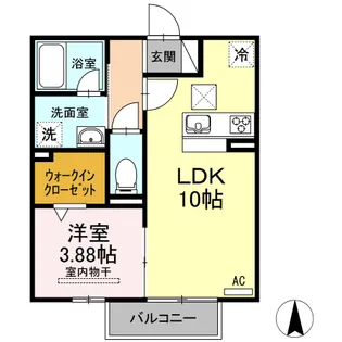 ラフレーズ【1階】の間取り