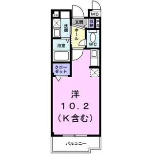 セントレ青山【3階】の間取り
