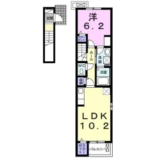 サンクセット【2階】の間取り