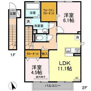 天神山ヒルズ【1階】の間取り