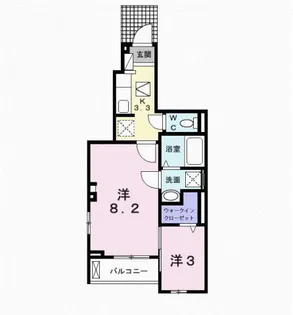メゾンブリーズ【1階】の間取り