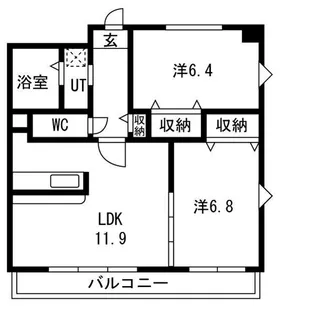 NHオランジュ【3階】の間取り