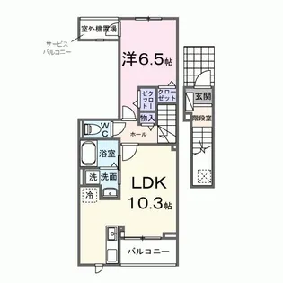 東京都西東京市向台町5丁目【アパート】の間取り