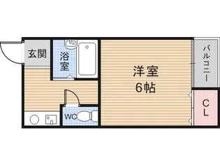シャトレ小阪【2階】の間取り