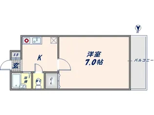 マンションプレザント【10階】の間取り