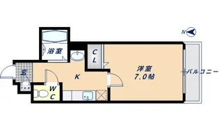 コーポローレル【302号室】の間取り