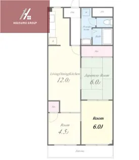 デュエリングナガト【7階】の間取り