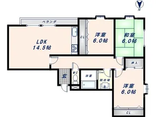 ゴッドフィールドⅡ【1001号室】の間取り