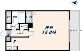 ブランチ613【210号室】の間取り