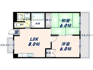 TSUJIHANAビルディング【5階】の間取り