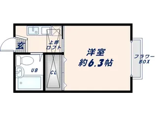 フローラ花水木【2階】の間取り