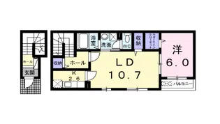 ポルトボヌールⅡ【202号室】の間取り