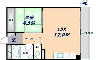 丸善ビューマンション【3階】の間取り