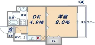 ブロードネスト御厨【406号室】の間取り