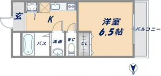 フィオレ源氏ヶ丘【1階】の間取り