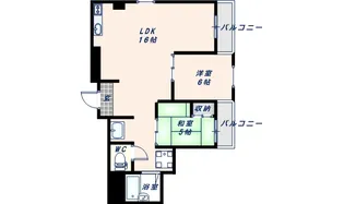 コーポラストウザキ【3階】の間取り