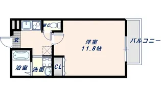 フジパレス長栄寺Ⅱ番館【2階】の間取り